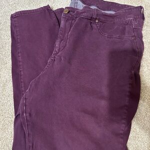 Maurices Purple Skinny Pants